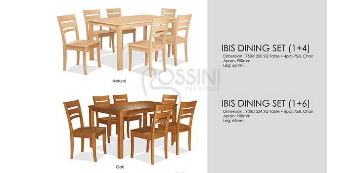 IBIS Dining Set (1+4) & (1+6)