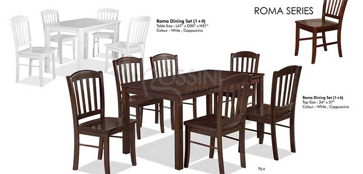 ROMA Series Dining Set 1+6